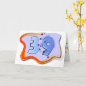 39 und Geburtskarte aufbewahren Karte (Gelbe Blume)