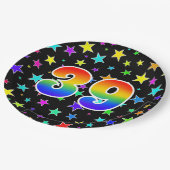 39. Veranstaltung: Bold, Fun, Colorful Rainbow 39 Pappteller (Schrägansicht)