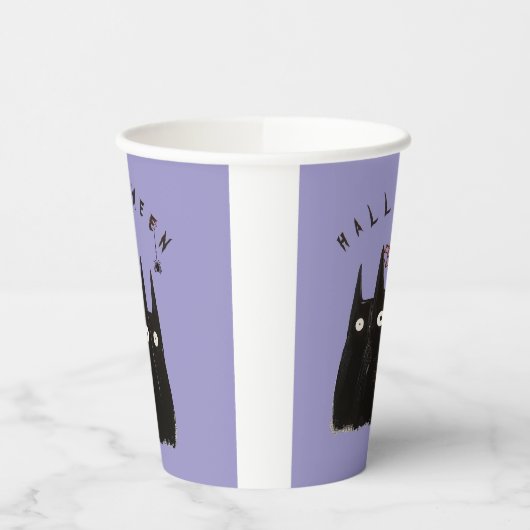 3 сats und Halloween, Personalized Pappbecher (Links)