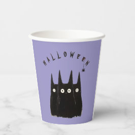 3 сats und Halloween, Personalized Pappbecher