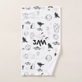 3.00 Uhr Emotionen Badetuch | Ausdrucksstarke Dood Badhandtuch Set (Handtuch)