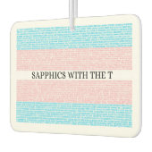 3.0 Sapphics mit dem T Car Air Freshener Autolufterfrischer (Links)