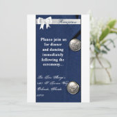 3.12x18 Empfang Card Air Force Class A Einladung (Stehend Vorderseite)