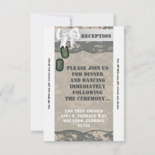 3.12x18 Empfang Card ARMY ACU Einheitliche Camoufl Einladung