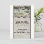 3.12x18 Empfang Card Army Air Force OCP Camouflage Einladung (Stehend Vorderseite)