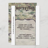 3.12x18 Empfang Card Army Air Force OCP Camouflage Einladung (Vorne/Hinten)