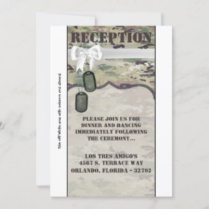 3.12x18 Empfang Card Army Air Force OCP Camouflage Einladung