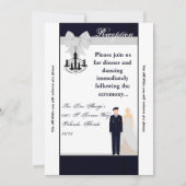 3.12x18 Empfang Card ARMY Uniform Blues Bride Einladung (Vorderseite)