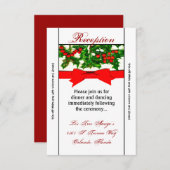 3.12x18 Empfang Card Baughs of Holly Berry Christm Einladung (Vorne/Hinten)