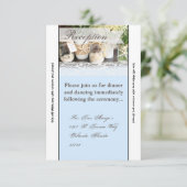 3.12x18 Empfang Card Beach Sea Mason Jars Ozean Einladung (Stehend Vorderseite)