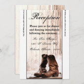 3.12x18 Empfang Card Bootet Land Rustikaler Wester Einladung (Vorne/Hinten)