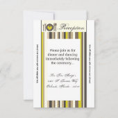 3.12x18 Empfang Card China Platine Silberware Plat Einladung (Vorderseite)