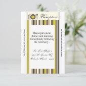 3.12x18 Empfang Card China Platine Silberware Plat Einladung (Stehend Vorderseite)