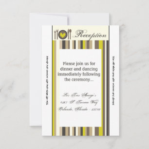 3.12x18 Empfang Card China Platine Silberware Plat Einladung