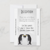 3.12x18 Empfang Card Country Pinguin Mate for Life Einladung (Vorderseite)