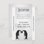 3.12x18 Empfang Card Country Pinguin Mate for Life Einladung (Vorne/Hinten)