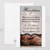 3.12x18 Empfang Card Cowboy Boots Barnholz Rustika Einladung (Vorne/Hinten)