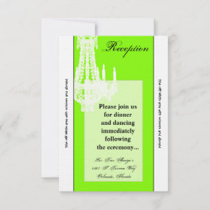 3.12x18 Empfang Card Crystal Chandelier Glitz Glam Einladung