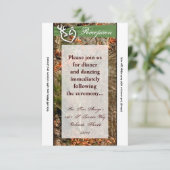 3.12x18 Empfang Card Deer Couple Dock Buck Camoufl Einladung (Stehend Vorderseite)
