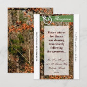 3.12x18 Empfang Card Deer Couple Dock Buck Camoufl Einladung (Vorne/Hinten)