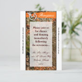 3.12x18 Empfang Card Deer Couple Dock Buck Camoufl Einladung (Stehend Vorderseite)