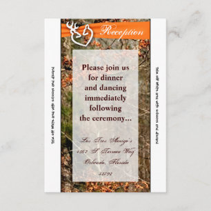 3.12x18 Empfang Card Deer Couple Dock Buck Camoufl Einladung