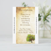 3.12x18 Empfang Card Frühjahrskarte Baumkronenreif Einladung (Stehend Vorderseite)