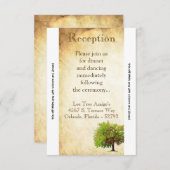 3.12x18 Empfang Card Frühjahrskarte Baumkronenreif Einladung (Vorne/Hinten)