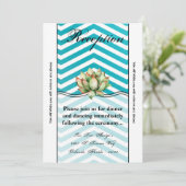 3.12x18 Empfang Card GBoho Cacti Cactus Succulent Einladung (Stehend Vorderseite)