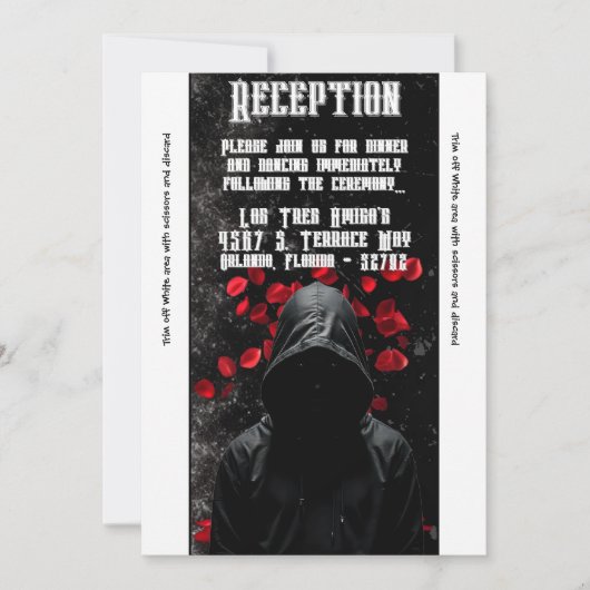 3.12x18 Empfang Card Haunting Adeline Zade Meadows Einladung (Vorderseite)