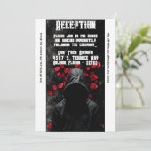 3.12x18 Empfang Card Haunting Adeline Zade Meadows Einladung (Stehend Vorderseite)