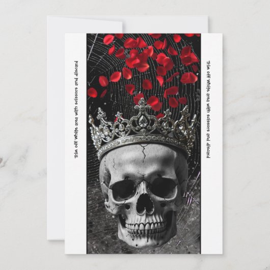 3.12x18 Empfang Card Haunting Adeline Zade Meadows Einladung (Rückseite)