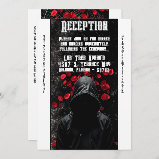 3.12x18 Empfang Card Haunting Adeline Zade Meadows Einladung (Vorne/Hinten)