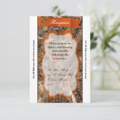 3.12x18 Empfang Card Jagd Ehepaar Hirsch Dock Buck Einladung (Stehend Vorderseite)