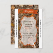 3.12x18 Empfang Card Jagd Ehepaar Hirsch Dock Buck Einladung (Vorne/Hinten)