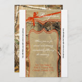 3.12x18 Empfang Card Jäger Camoflouge Einladung (Vorne/Hinten)