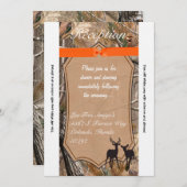 3.12x18 Empfang Card Jäger Camouflage Camoflauge D Einladung (Vorne/Hinten)