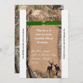 3.12x18 Empfang Card Jäger Camouflage Camoflauge D Einladung (Vorne/Hinten)