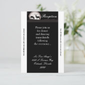 3.12x18 Empfang Card Jäger Moon Deer Buck Doe Einladung (Stehend Vorderseite)