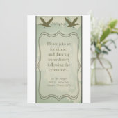 3.12x18 Empfang Card Landente Jagd Rustikal Einladung (Stehend Vorderseite)