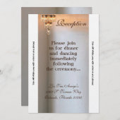 3.12x18 Empfang Card Mason Jar Chandelier Candle Einladung (Vorne/Hinten)