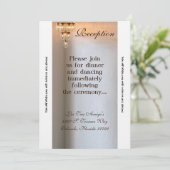 3.12x18 Empfang Card Mason Jar Chandelier Candle Einladung (Stehend Vorderseite)