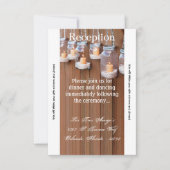 3.12x18 Empfang Card Mason Jar Kerzenlicht Nacht Einladung (Vorderseite)