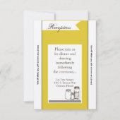 3.12x18 Empfang Card Mason Jar Land Rustikale Vase Einladung (Vorderseite)