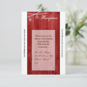 3.12x18 Empfang Card Mason Jar String Lights Wood Einladung (Stehend Vorderseite)