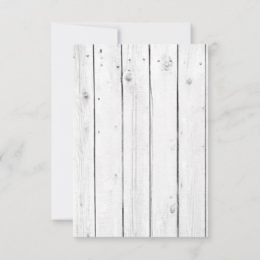 3.12x18 Empfang Card Mason Jar String Lights Wood Einladung (Rückseite)