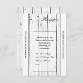 3.12x18 Empfang Card Mason Jar String Lights Wood Einladung (Vorne/Hinten)