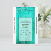 3.12x18 Empfang Card Mason Jar String Lights Wood Einladung (Stehend Vorderseite)