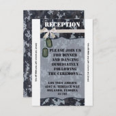3.12x18 Empfang Card Navy DIGITAL PRINT Uniform Einladung (Vorne/Hinten)