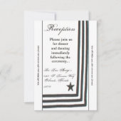 3.12x18 Empfang Card Navy Summer Dress Weiß Unif Einladung (Vorderseite)